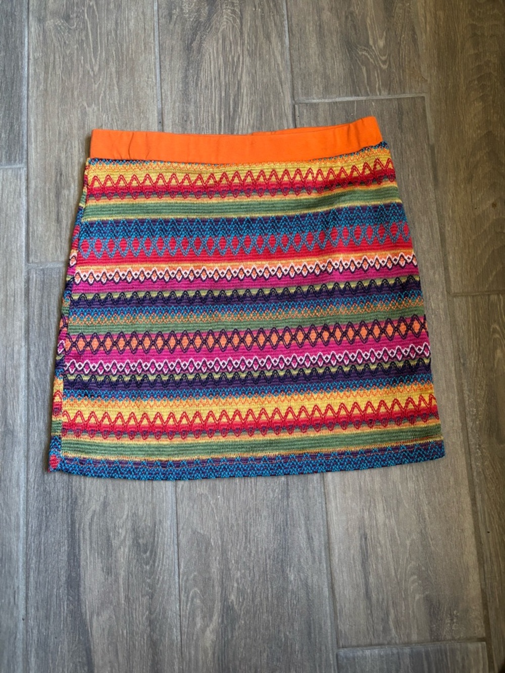 SHEIN Multicolor Striped Knit Mini Skirt
